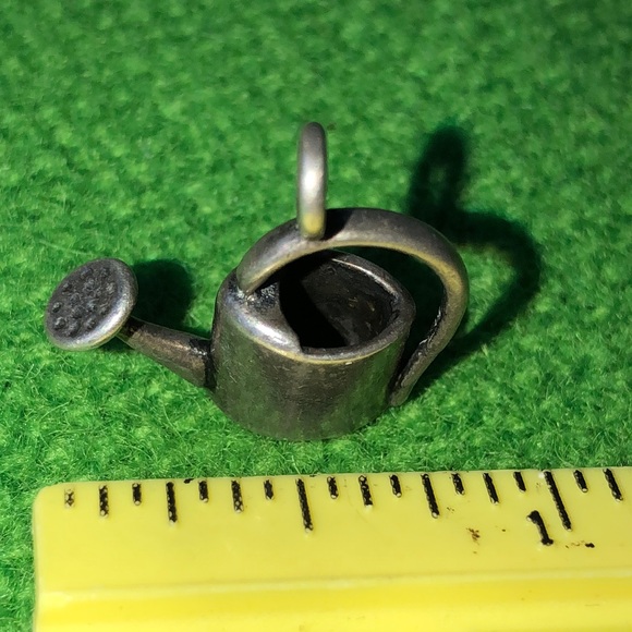 Vintage sterling silver watering can charm pendant - Picture 2 of 4